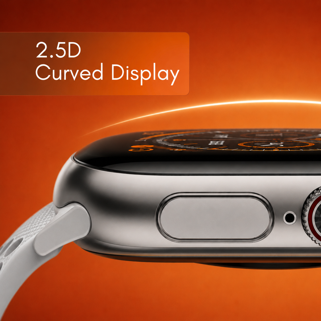 H Watch Curve AMOLED Smart Watch - Gray