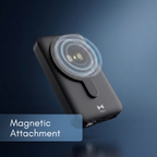 باور بانك لاسلكي مغناطيسي 10000 مللي أمبير - أسود