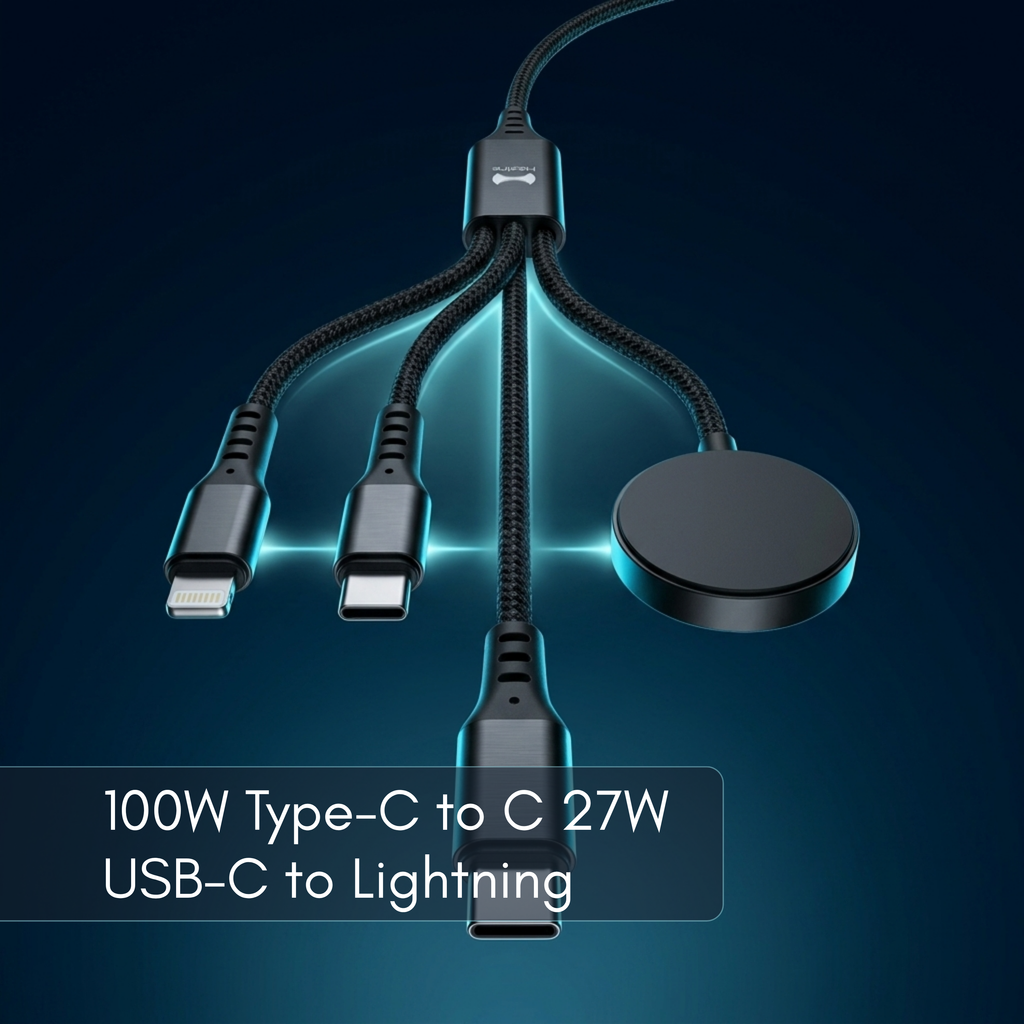 HCable Ultimate 3 in 1 Charging Cable