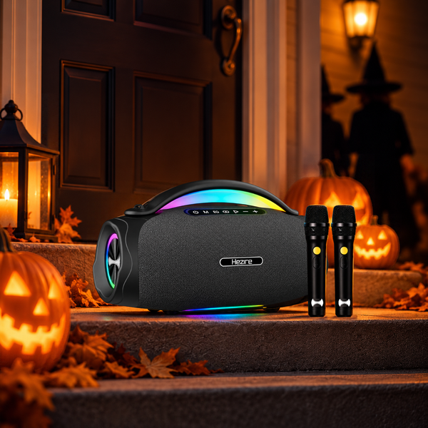 Hezire H-Sound Thunder Halloween Party Bundle | Speaker + 2 Wireless Microphones