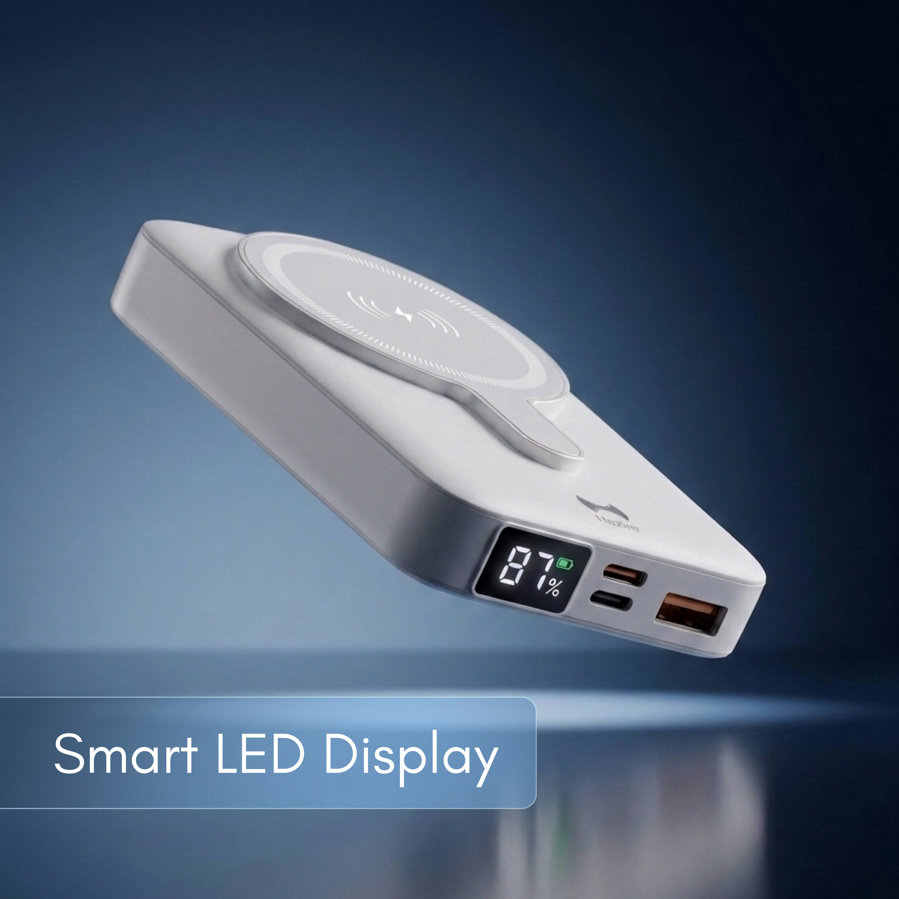 Magnetic Wireless Power Bank 10000mAh  - White Secondary image