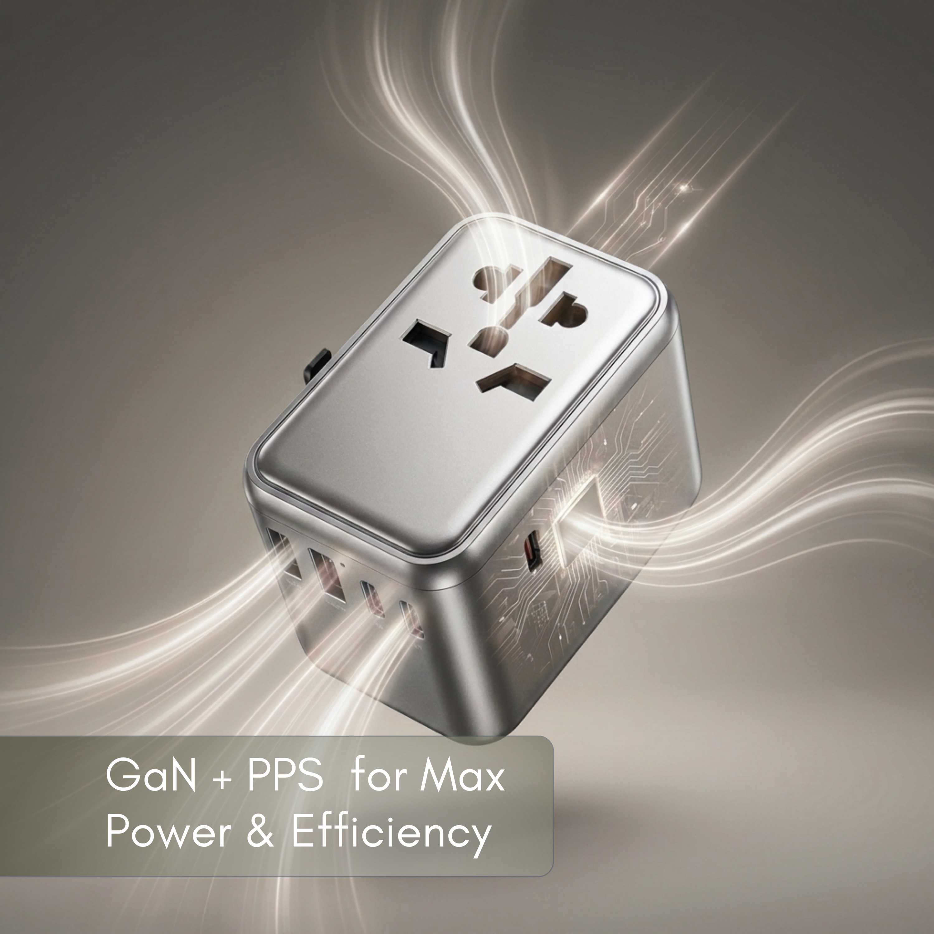 H Adapt World PD65W GaN International Travel Adapter Charger Secondary image