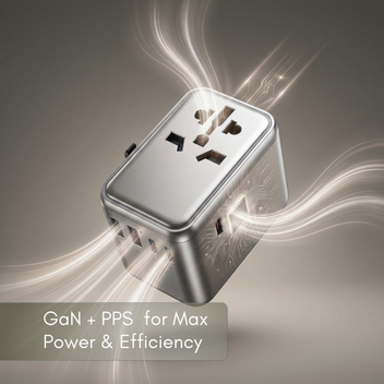 H Adapt World PD65W GaN International Travel Adapter Charger Secondary image