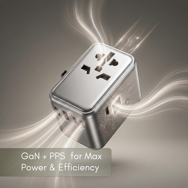 H Adapt World PD65W GaN International Travel Adapter Charger