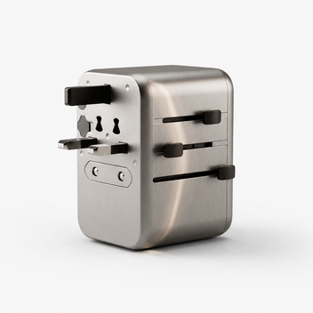 Hezire H Adapt World PD65W GaN international travel adapter charger with multiple USB ports and compact design. Main image