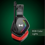 GHS-250 Wired Gaming Headset with RGB Lights - Red
