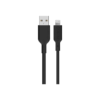 HCABLE PRIME USB-A TO LIGHTNING CHARGE & SYNC CABLE 1.2M BLACK