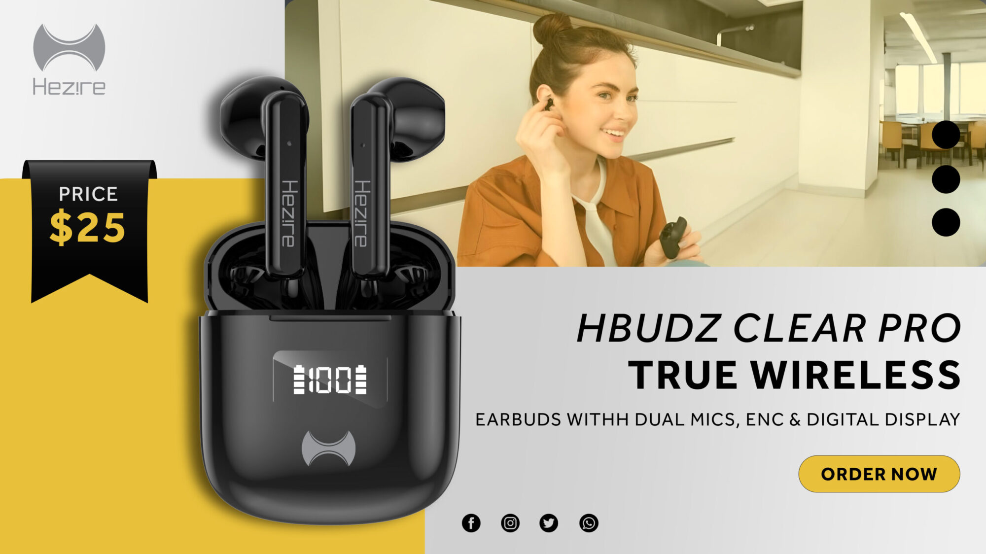 HBUDZ clear pro true wireless