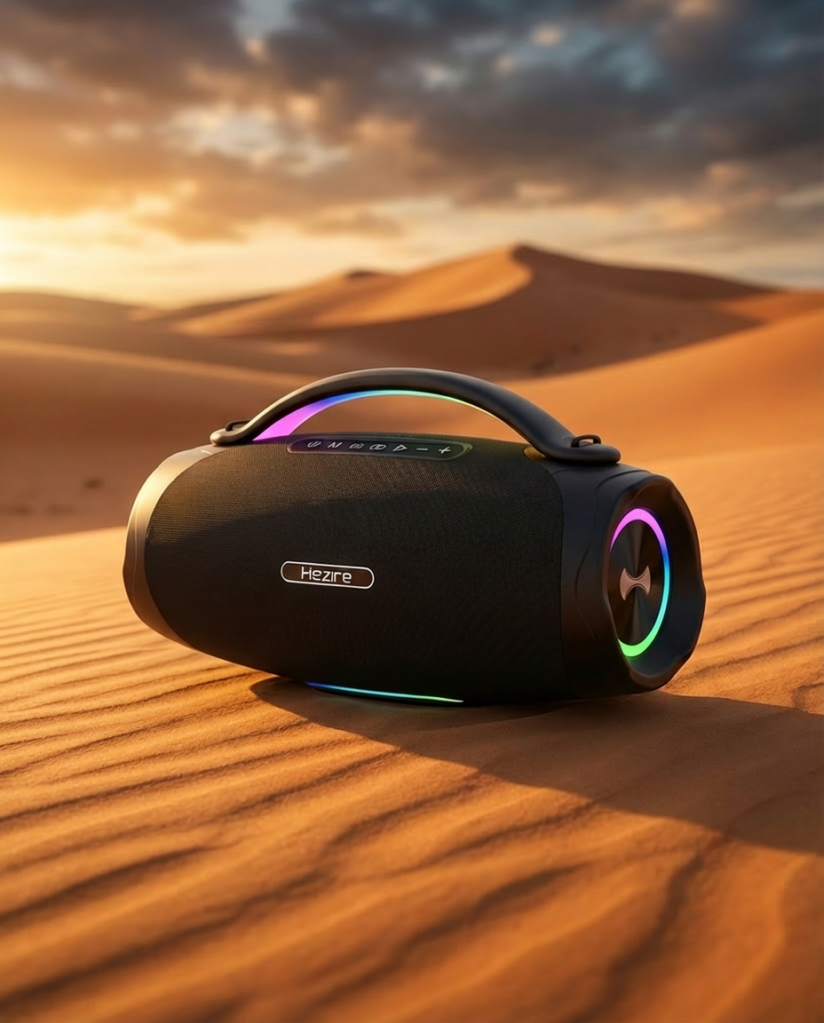 Hezire H Sound Thunder Bluetooth Speaker with 2 Wireless Microphones